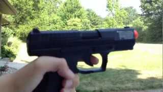 Walther P99 Dao Co2 Blowback Airsoft Gun Review and Shootin [upl. by Nagard437]