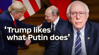 Bernie Sanders on Trump’s alignment with Russia [upl. by Eelahs]