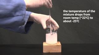 reaction of barium hydroxide and ammonium chloride [upl. by Ennahs]