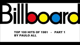 BILLBOARD  TOP 100 HITS OF 1981  PART 14 [upl. by Allerym]