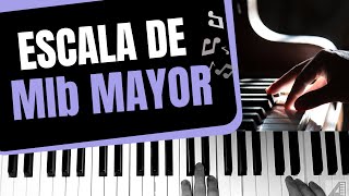 Escala de Mi bemol mayor en piano [upl. by Olly371]