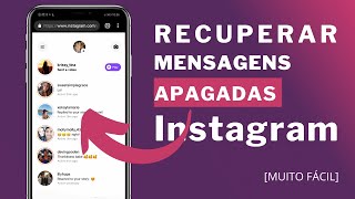 Segredos do Instagram Como RECUPERAR conversas apagadas do INSTAGRAM [upl. by Island]