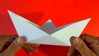 Como hacer un barco de papel  How to make a paper boat Origami [upl. by Turley]