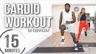 15 Minute Full Body Cardio Workout No Equipment [upl. by Diane-Marie]