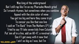 Eminem  Rap God Lyrics [upl. by Yenahteb98]