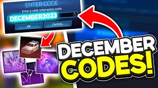 NEW DECEMBER Redeem Codes In Rocket League [upl. by Lottie731]