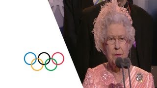 Queen Elizabeth II Officially Opens The London 2012 Olympics  Opening Ceremony [upl. by Inalawi493]