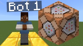 How To Make And Use Minecraft Bots BedrockPE No MODS [upl. by Cattima]