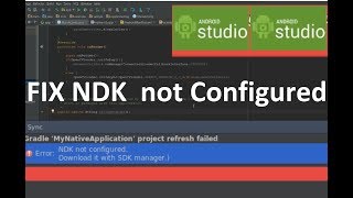 Fix NDK not configured on Android studio [upl. by Sidran281]