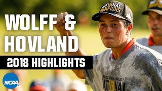 Matthew Wolff amp Viktor Hovland highlights 2018 NCAA golf title [upl. by Rekcut]