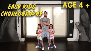 Easy Kids Choreography  Hip Hop Dance Tutorial AGES 4  MihranTV [upl. by Lyrrad]