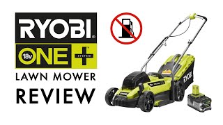 RYOBI 18V Cordless Lawn Mower Review [upl. by Nodnol]