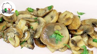 Funghi champignon trifolati facili in padella  Foodvlogger [upl. by Antoinette390]