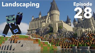 How to build Hogwarts in Minecraft  Episode 28  Java Landscaping [upl. by Aicinad]