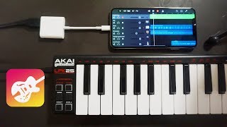 Connecting a MIDI Keyboard to an iPhone XS Max [upl. by Maisey]