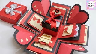 How to make Explosion box  DIY Valentines Day Explosion Box Explosion Box Tutorial [upl. by Paulsen746]