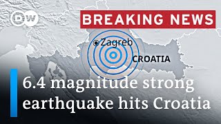 Earthquake hits Croatia with 64 magnitude  DW News [upl. by Tarrant]