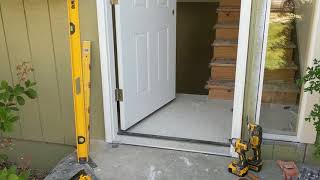 Jeld Wen Front Door Installation  Really crappy products and craftsmanship PART 1 [upl. by Eednak]