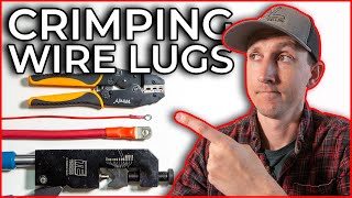 How To Crimp Wire Lugs amp Ring Terminals on 40  22 AWG Wire [upl. by Aurthur]