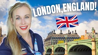 24 Hours In LONDON International Flight Attendant Life [upl. by Foah146]