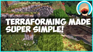 How to Terraform ANY Minecraft Terrain in Creative or Survival 1162 [upl. by Wojcik480]