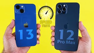 iPhone 13 vs iPhone 12 Pro Max SPEED TEST SHOCKING😨 [upl. by Einnus]