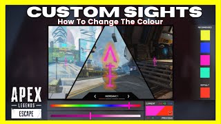 How to get a custom Reticle Sights Colour in Apex Legends NEW [upl. by Anaerol]