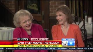 Cloris Leachman Mary Tyler Moore Valerie Harper exclusive with Katie Couric for quotGMAquot Apr 5 2013 [upl. by Arvo]