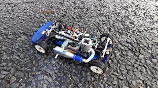 Thunder Tiger TS4N vintage nitro rc restored [upl. by Camella]