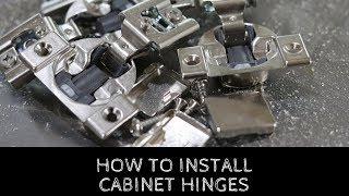 How To Install Cabinet Door Hinges [upl. by Ynoble714]