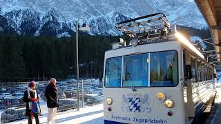 Cogwheel Train Zugspitze  Zahnradbahn Zugspitze  Bayerische Zugspitzbahn  Top of Germany [upl. by Atikim991]