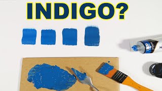 How To Make Indigo Color With Acrylic Paint [upl. by Pirali513]