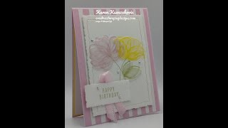 Stampin Up Translucent Florals [upl. by Schertz]