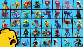 LEGO Poppy Playtime Building EVERY Character from Chapters 14 [upl. by Anitel199]