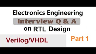 Verilog VHDL Interview Questions Part 1 [upl. by Viveca]