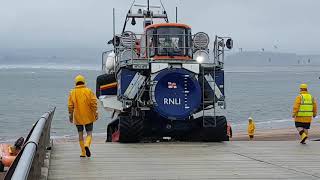 Exmouth RNLI Lifeboat Launch 260818 [upl. by Noyes]