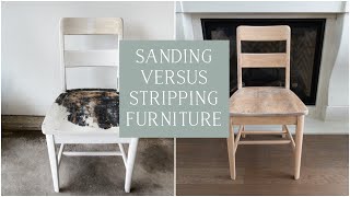 How to Strip Furniture  Sanding vs Stripping [upl. by Namia]