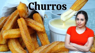 How to make DELICIOUS HOMEMADE CHURROS  Easy churro recipe [upl. by Llekim]