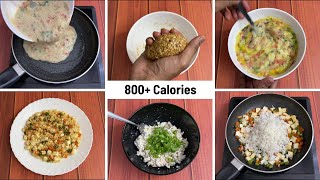 5 Really Easy Meal Options for Weight Gain  Bulking   800 Calories  🇮🇳 [upl. by Guthrie]