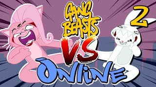 Fluttershy VS Angel Bunny GANG BEASTS ONLINE 🍉  PART 2 [upl. by Roanna]