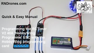 Programming HobbyWing ESCs Quick amp Easy Manual [upl. by Semyaj]