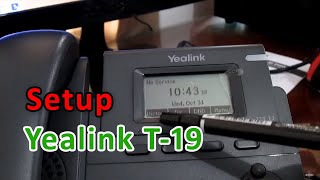 Configuration Yealink SIP T19 Via Phone [upl. by Hsreh]