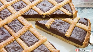 Crostata alla Nutella che rimane morbida  Ricettait [upl. by Eniarral]