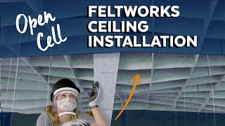 Open Cell Ceilings Installation  FELTWORKS Open Cell  Armstrong Ceiling Solutions [upl. by Nnaytsirk37]