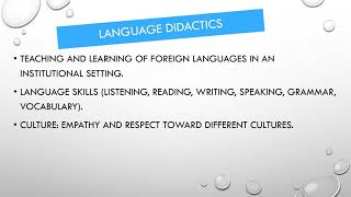 Didactics of English Language Teaching 2 What is Didactics [upl. by Anivle]