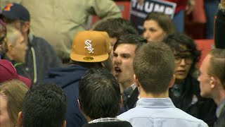 RAW VIDEO Violence erupts at Donald Trump rally in Chicago [upl. by Abe]