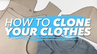 How to Make Patterns from Your Clothes CLONE YOUR WARDROBE  WITHWENDY [upl. by Dag]