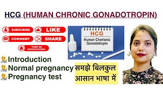 HCG  Human chronic gonadotropin in Hindi  MLT [upl. by Ehrman735]