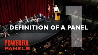 How to Moderate a Panel Discussion Definition of a Panel Video 1 4mins [upl. by Tnarb491]