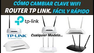 Cambiar contraseña o Clave Wifi de un router TP Link [upl. by Ecyle25]